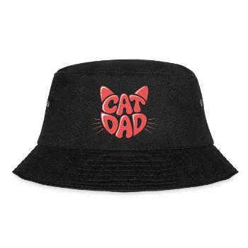 Cat Dad - Bucket Hat - black - Front - Lela (165cm)