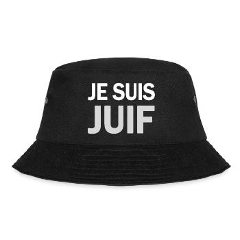 T SHIRT JE SUIS JUIF - Bob - noir - Devant - Lela (165cm)