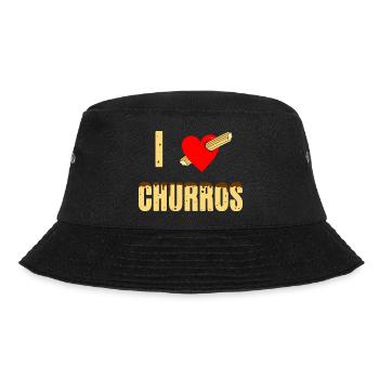 I love churros - Bucket Hat - black - Front - Lela (165cm)