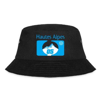 Berge und Schneeflocken Winter Hochalpen - Bucket Hat - Schwarz - Vorne - Lela (165cm)