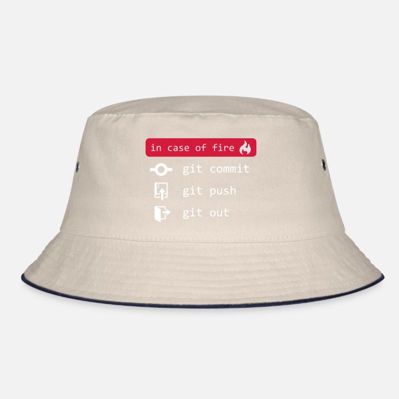 En cas d’incendie - git out - blanc Bob