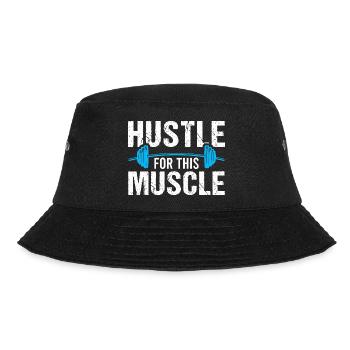 Bodybuilding Fitness Vintage Gym Athletes Workout - Bucket Hat - black - Front - Lela (165cm)