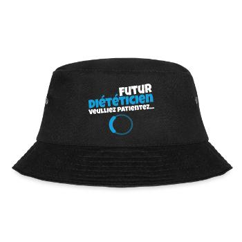 Future dietician – Please wait - Bucket Hat - black - Front - Lela (165cm)
