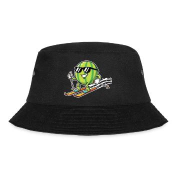 Wassermelone Auf Skiern Mit Sonnenbrille - Bucket Hat - Schwarz - Vorne - Lela (165cm)