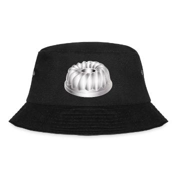 Bundt cake baking pan – simple kitchen motif - Bucket Hat - black - Front - Lela (165cm)