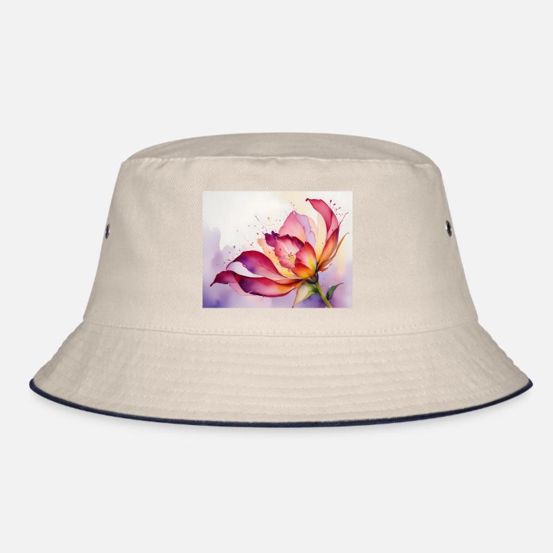 Wasserfarbige Blütenpracht Bucket Hat