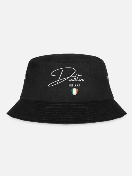 Dublin, Irland, elegantes Design Dublin - Bucket Hat - Schwarz