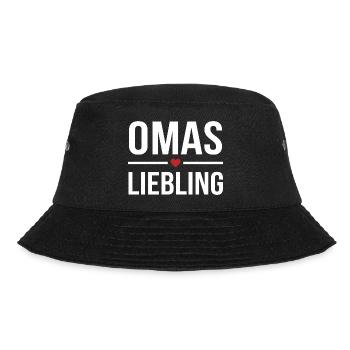 Omas Liebling German Grandma Favorite Gift - Bucket Hat - Schwarz - Vorne - Lela (165cm)