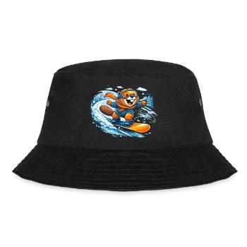 Biber Snowboard Winter - Bucket Hat - Schwarz - Vorne - Lela (165cm)