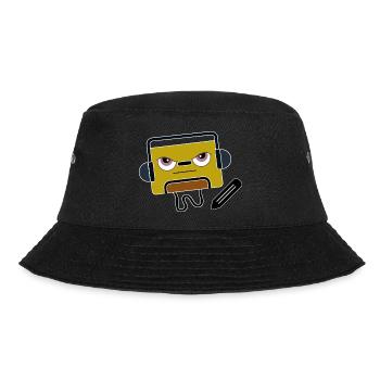 BlockAudio Serious Writing Retro Cassette - Bucket Hat - black - Front - Lela (165cm)