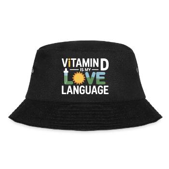 Naturheilkundler Vitamin D Liebessprache Fachkraft - Bucket Hat - Schwarz - Vorne - Lela (165cm)