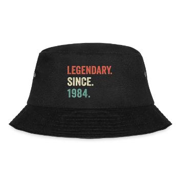 legendär seit 1984 - Bucket Hat - Schwarz - Vorne - Lela (165cm)