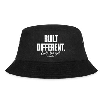 Built Different Built By God Psalm 139:14 - Bucket Hat - black - Front - Lela (165cm)