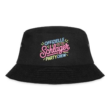 Schlager Party Crew Mallorca Festival JGA Malle - Bucket Hat - Schwarz - Vorne - Lela (165cm)