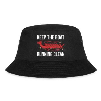 Dragon Boat Club Paddler Team Drachenboot Geschenk - Bucket Hat - Schwarz - Vorne - Lela (165cm)