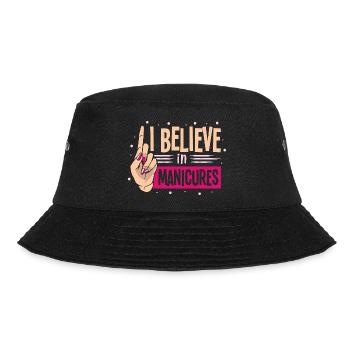 Nail Designer Nail Designer Cosmetics Nail Salon - Bucket Hat - black - Front - Lela (165cm)