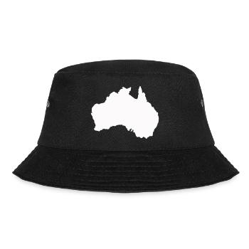 Australien Silhouette Minimal - Bucket Hat - Schwarz - Vorne - Lela (165cm)
