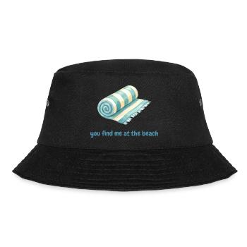 You find me at the beach - Bucket Hat - black - Front - Lela (165cm)