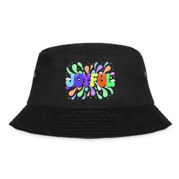 Joyeuse Typo éclaboussée multicolore - Bob - noir - Devant - Lela (165cm)