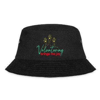Volunteer Appreciation Brings Me Joy Volunteer - Bucket Hat - black - Front - Lela (165cm)