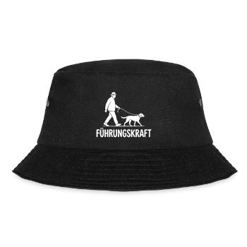 Hund Führungskraft Herrchen Hunde Gassi Gehen - Bucket Hat - Schwarz - Vorne - Lela (165cm)