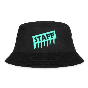 Neon Staff Graffiti Drips - Bucket Hat - Schwarz - Vorne