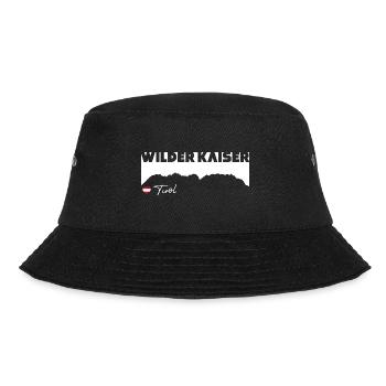 Wilder Kaiser Kaiserkrone Tirol Austria Österreich - Bucket Hat - Schwarz - Vorne - Lela (165cm)