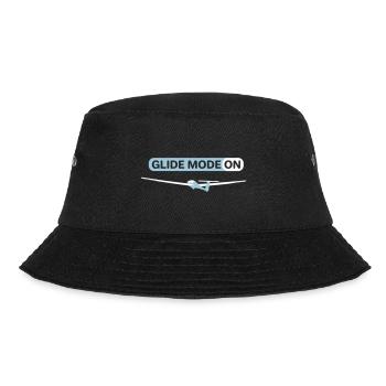 Segelflugzeug Segelfliegen Segelflug Segelflieger - Bucket Hat - Schwarz - Vorne - Lela (165cm)