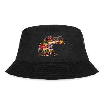 Colorful hyena - Bucket Hat - black - Front - Lela (165cm)
