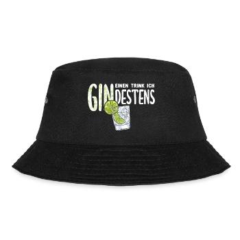 One Drink I GINdestens Gin Juniper Schnapps - Bucket Hat - black - Front - Lela (165cm)