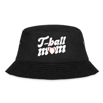 Retro Mama T-Ball-Spieler Baseball-Fan - Bucket Hat - Schwarz - Vorne - Lela (165cm)