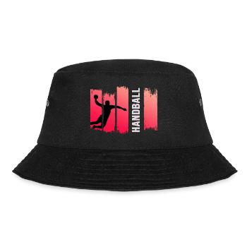 Handball Handballspieler Sprungwurf HandballPro - Bucket Hat - Schwarz - Vorne - Lela (165cm)