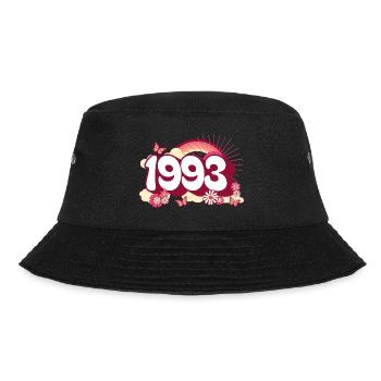 Retro 1993 Geburtstagsfeier Frau 30 Jahre - Bucket Hat - Schwarz - Vorne - Lela (165cm)