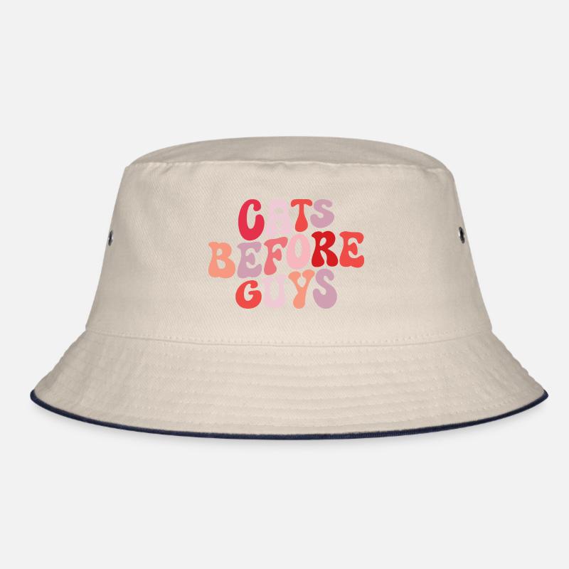 Katzen, bevor Jungs Katzen lieben Bucket Hat