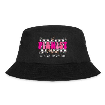 Pianist Musiker Mama Pianist - Bucket Hat - Schwarz - Vorne - Lela (165cm)