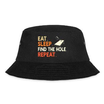Humor Man Cornhole Player - Bucket Hat - black - Front - Lela (165cm)