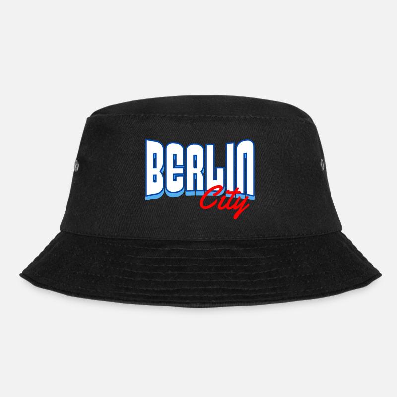 Berlino Città - Cappello alla pescatora - nero