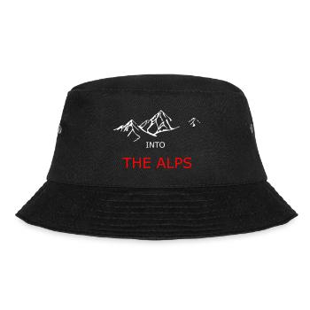 text into the alps - Bucket Hat - black - Front - Lela (165cm)