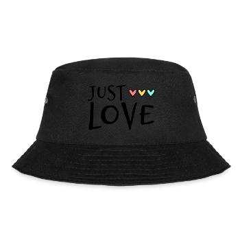 EINFACH LIEBEN. GERADE VERHEIRATET. ES LEBE DIE MARYS. JUNGGESELLINNENABSCHIED - Bucket Hat - Schwarz - Vorne - Lela (165cm)
