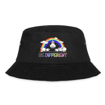 Schaf meditiert - Bucket Hat - Schwarz - Vorne - Lela (165cm)