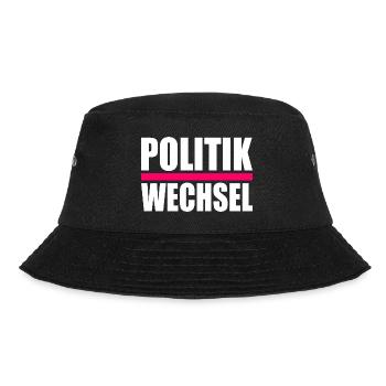 politikwechsel - Bucket Hat - Schwarz - Vorne - Lela (165cm)