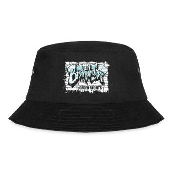 Brandmauer - Gegen Rechts, gegen Hetze - Bucket Hat - Schwarz - Vorne - Lela (165cm)
