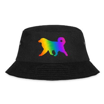 Pyrenäen-Sennenhund, vollständig anpassbar nach Wunsch - Bucket Hat - Schwarz - Vorne - Lela (165cm)