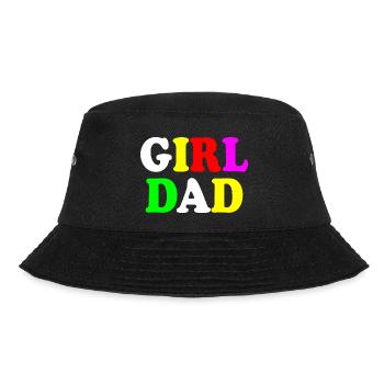 Girl dad - Bucket Hat - Schwarz - Vorne - Lela (165cm)