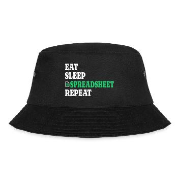 Insurance Actuary Analyst Spreadsheet - Bucket Hat - black - Front - Lela (165cm)