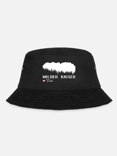 Wilder Kaiser Kaiserkrone Tirol Austria Österreich - Bucket Hat - Schwarz