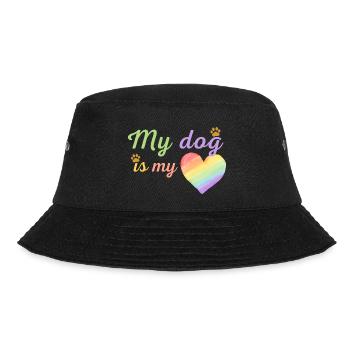 My dog is my loving rainbow purple - Bob - noir - Devant - Lela (165cm)