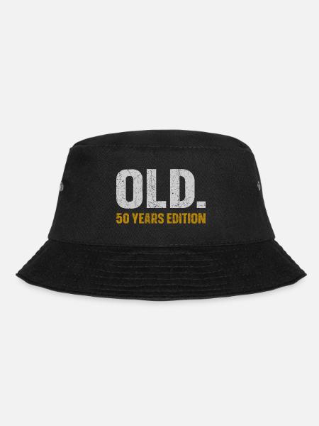 Old 50 Years Edition 50th Birthday Gift Idea - Bucket Hat - black