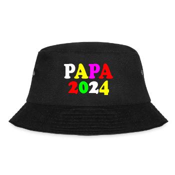 Papa 2024 - Bucket Hat - Schwarz - Vorne - Lela (165cm)