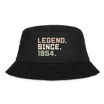Legenden wurden im 1954 geboren Geschenkideen 1954 - Bucket Hat - Schwarz - Vorne - Lela (165cm)